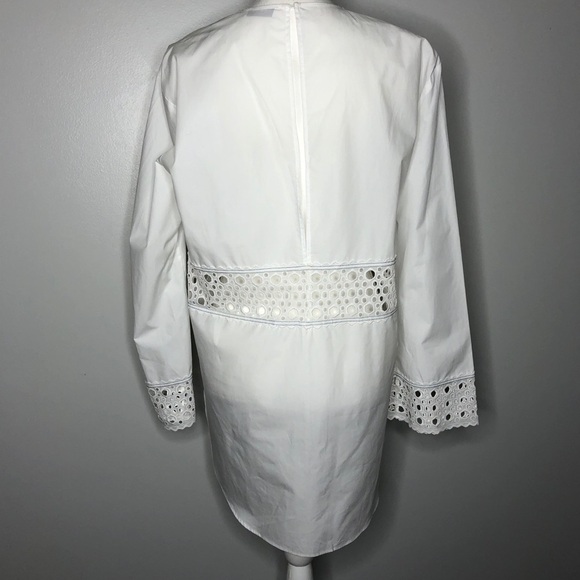 Sandro Cotton Eyelet Chairman Blouse in Ecru - New with Tag - Picture 4 of 12